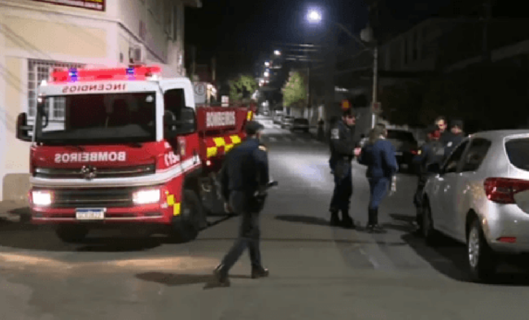 Crime foi cometido em frente a escola – reprodução/EPTV