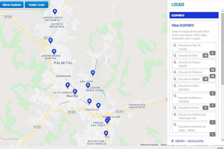 Aprenda a usar – Programa orienta descarte de recicláveis em ecopontos de Marília