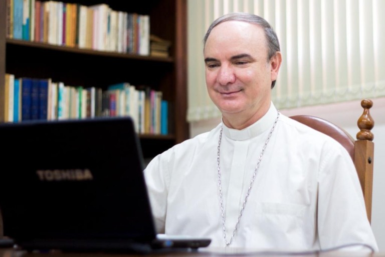 Bispo Diocesano de Marília, Dom Luiz Antonio participa em encontro virtual – Vinícius Cruz/Diocese de Marília