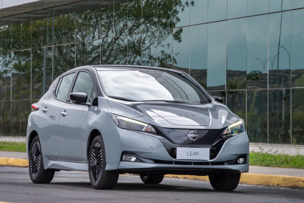 Nissan Leaf 2023. Foto: Divulgação