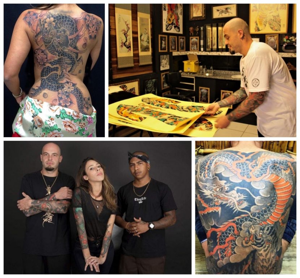 Estúdio de Marília faz arte em tatuagens com tradições e técnicas do Japão