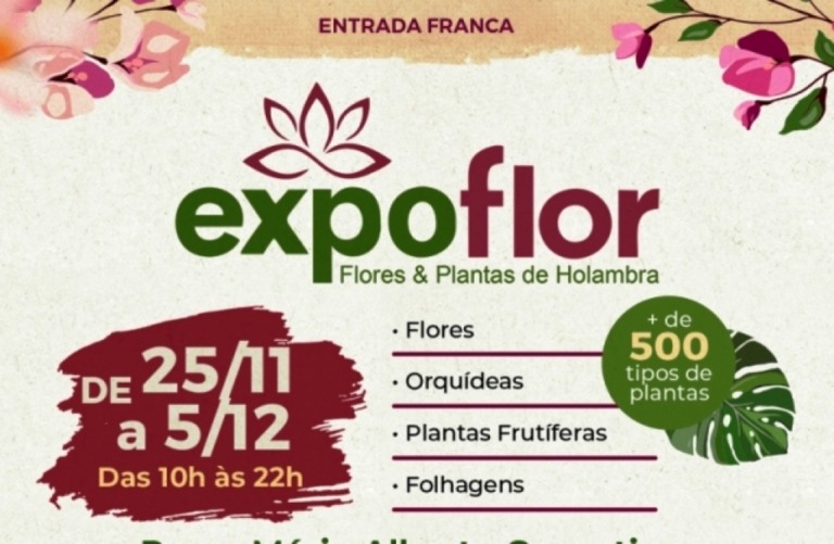 Expoflor terá mais de 500 espécies com entrada gratuita a partir desta quinta em Marilia