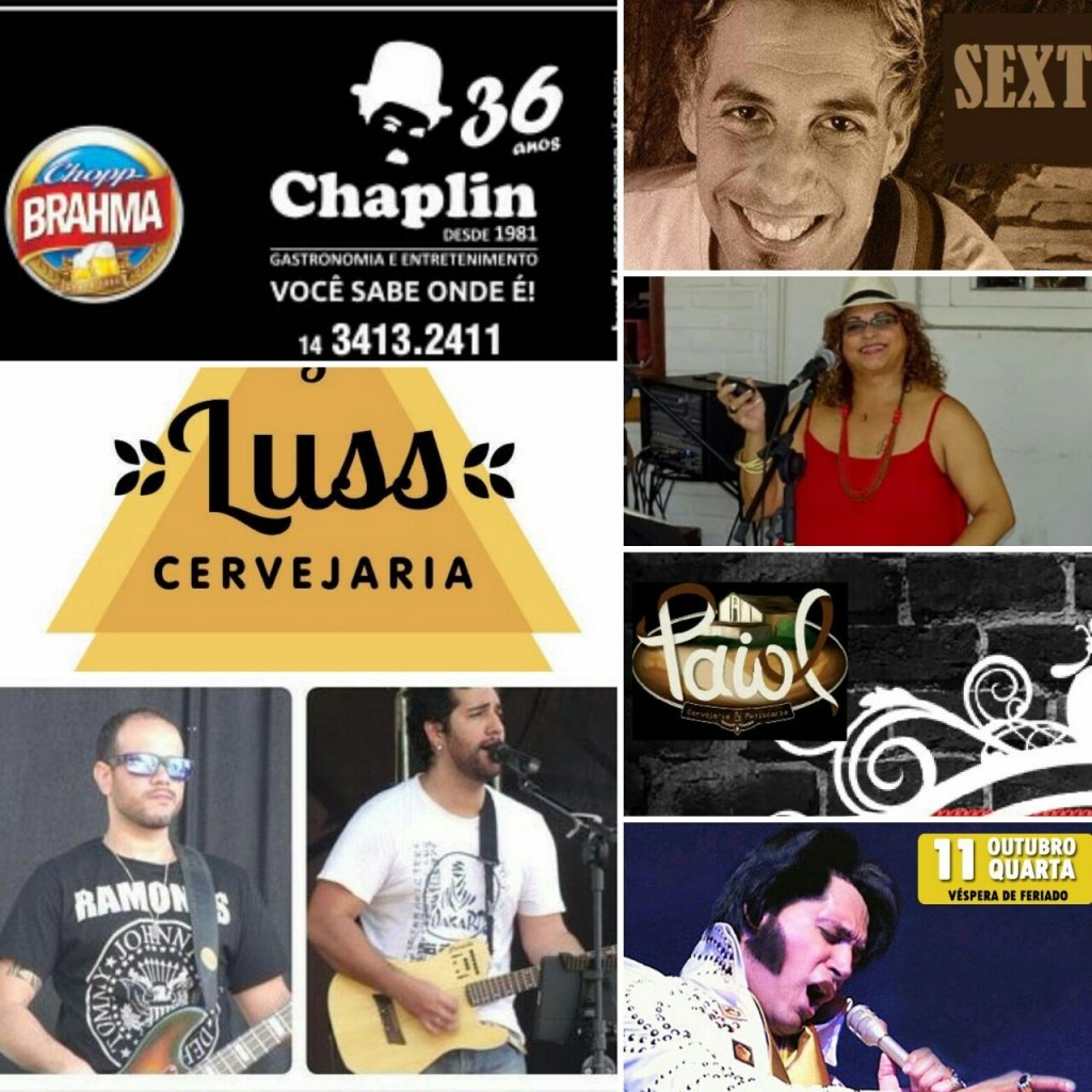 Agenda de musica no final de semana tem: rock, samba, balada e mais em Marília