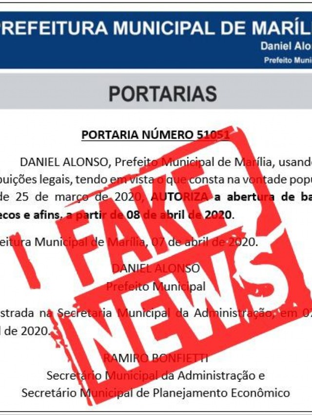 Notícia falsa sobre reabertura de bares espalha montagem em Marília; fuja das fakes