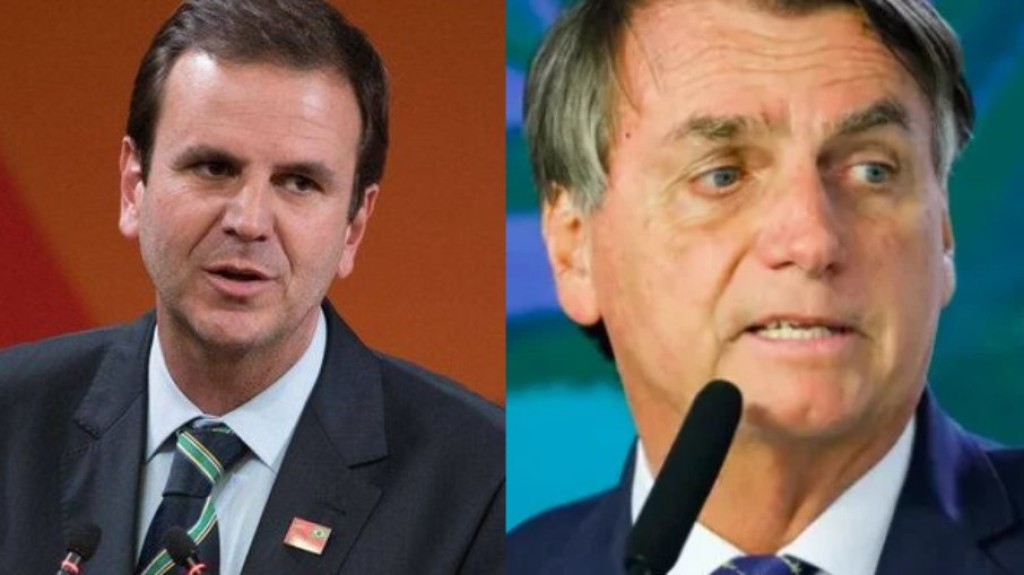 Bolsonaro se irrita com Eduardo Paes por 7 de Setembro Bolsonaro se irrita com Eduardo Paes por 7 de Setembro