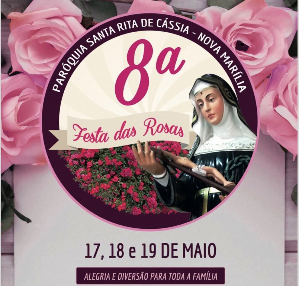 Paróquia Santa Rita abre Festa das Rosas para noites com atrações e prêmios