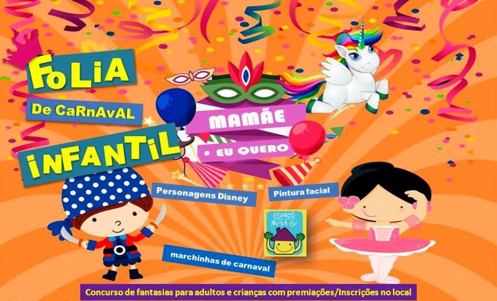 Marília terá Folia Infantil com concurso de fantasias