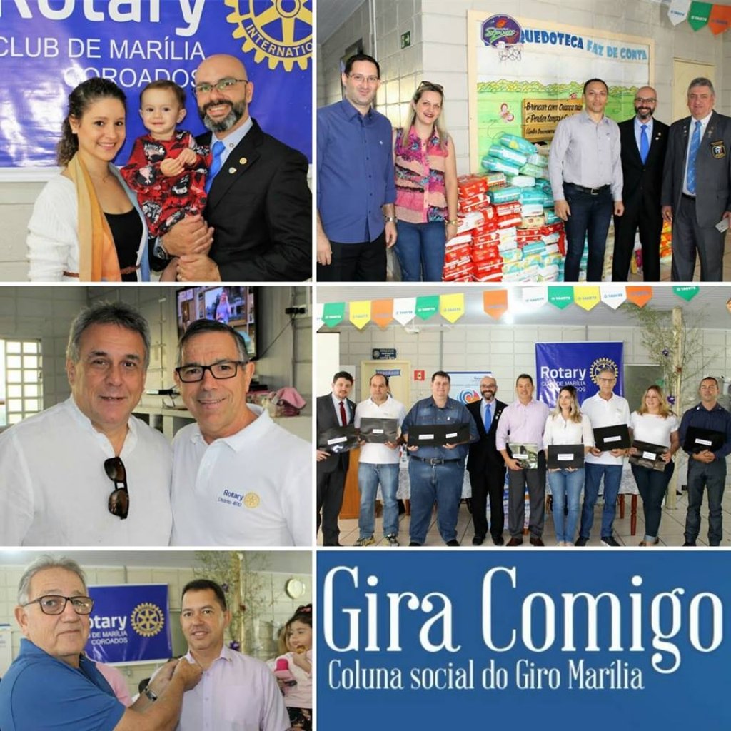 Rotary Coroados empossa diretoria com ação social e anuncia projetos