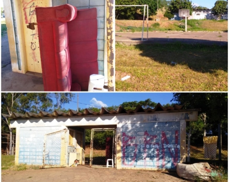 Moradores reclamam de abandono, sujeira e riscos em poliesportivo da zona Oeste