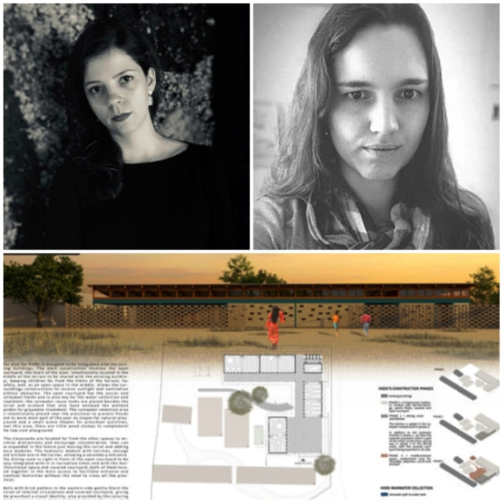 Arquitetas Natália Balak e Mariana Carloto, do Estúdio 90, e o projeto de escola para concurso na Etiópia – Reprodução Arquitetas Natália Balak e Mariana Carloto, do Estúdio 90, e o projeto de escola para concurso na Etiópia – Reprodução