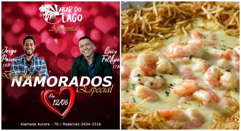 Dia dos Namorados tem almoço e jantar especiais ao lado do lago em Marília