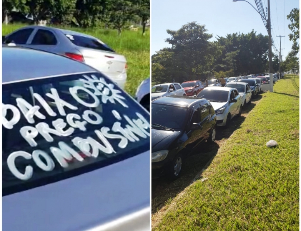 Motoristas protestam contra alta de combustíveis e taxas de aplicativos; assista Motoristas protestam contra alta de combustíveis e taxas de aplicativos; assista