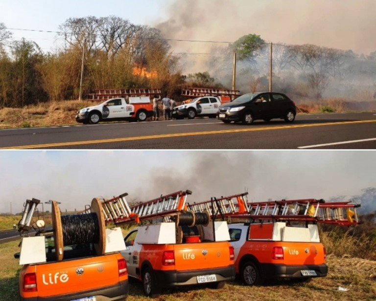 Life restabelece conexão após controle de queimadas no maior incêndio de Oriente