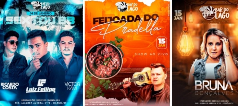 Bar do Lago terá final de semana com pratos especiais, música e espaço exclusivo