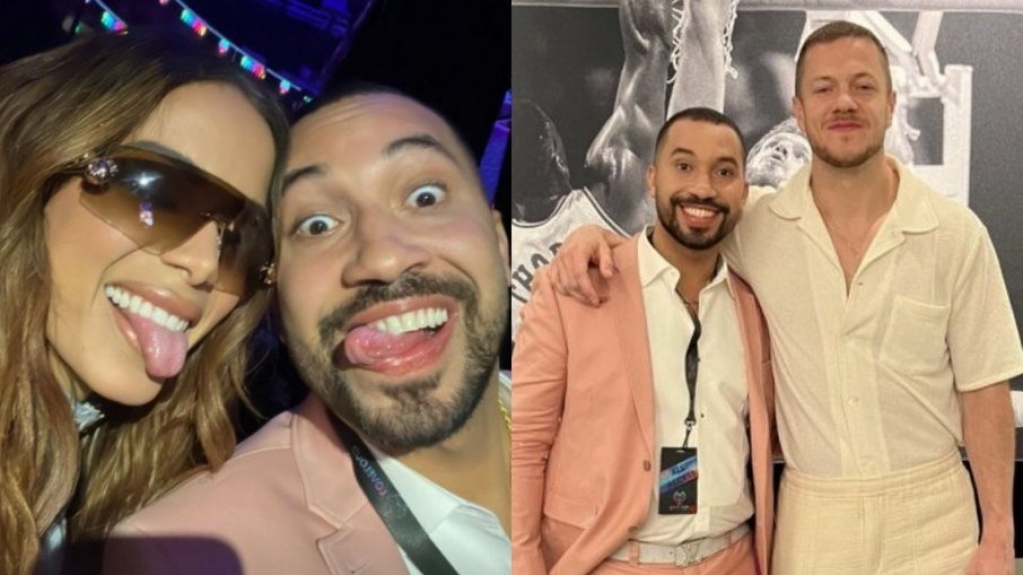Gil do Vigor encontra Anitta e vocalista do Imagine Dragons nos EUA Gil do Vigor encontra Anitta e vocalista do Imagine Dragons nos EUA