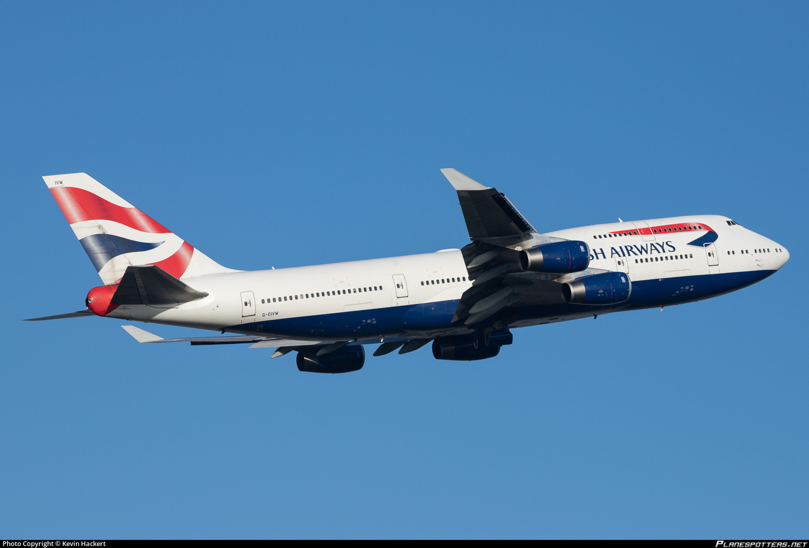 G-CIVW British Airways Boeing 747-436 Photo by Kevin Hackert | ID 1033958 | Planespotters.net