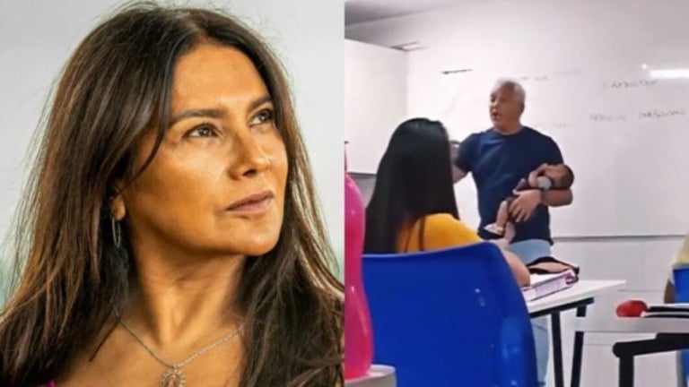Dira Paes mostra vídeo de irmão dando aula embalando bebê: 'Orgulho'