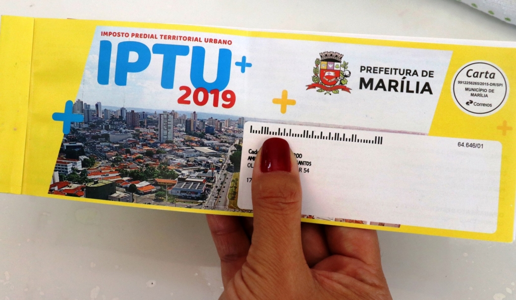 Segunda parcela do IPTU vence nesta sexta; desconto de 2%