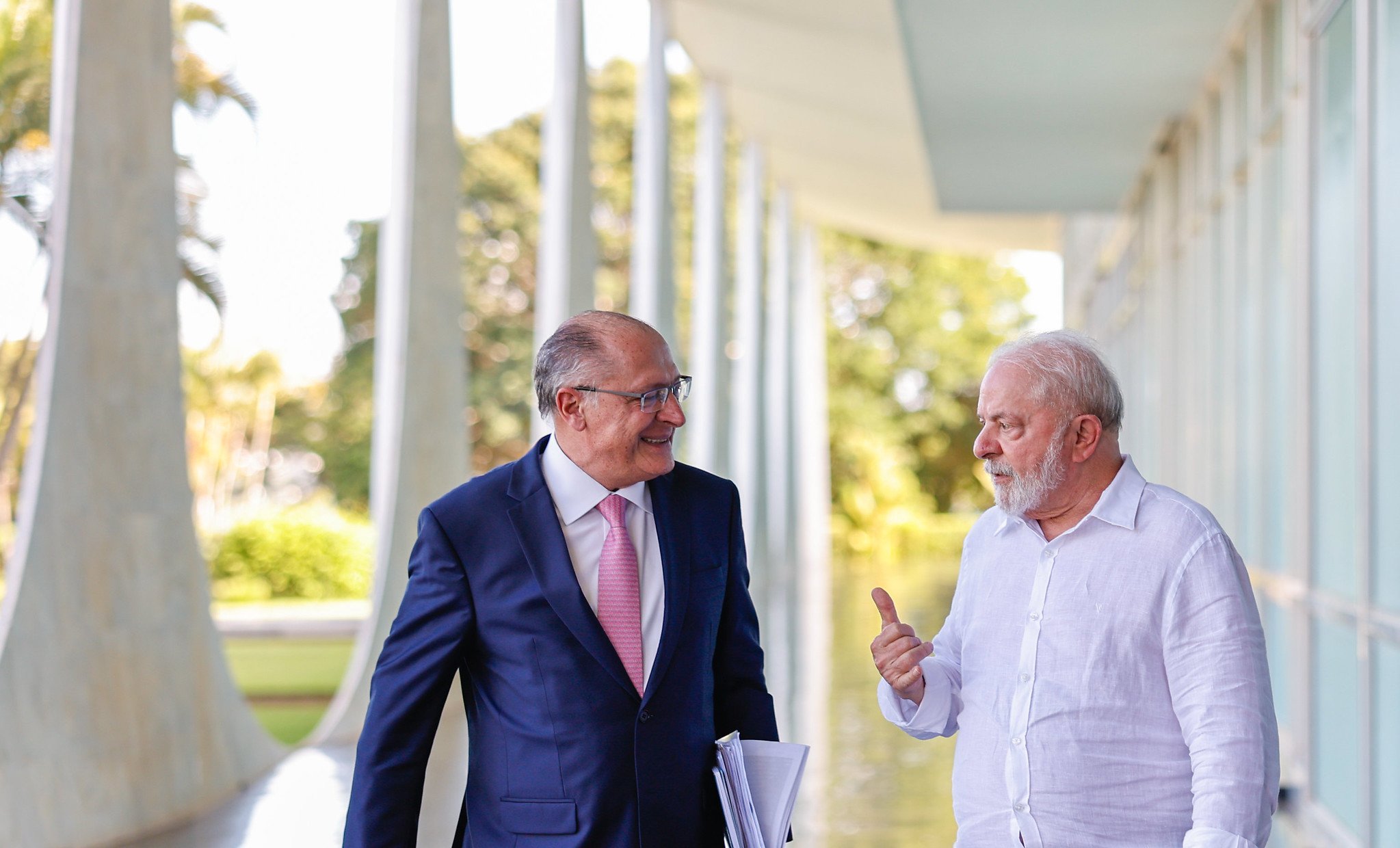 Lula se encontra com Ministro do Desenvolvimento, Indústria, Comércio e Serviços, Vice-Presidente da República Geraldo Alckmin. Foto: Ricardo Stuckert/PR