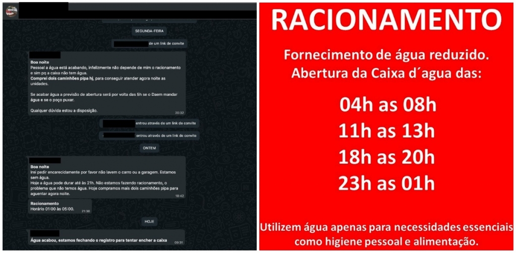 Condomínios têm racionamento de água; Daem não vai atender e caso pode ir à Justiça Condomínios têm racionamento de água; Daem não vai atender e caso pode ir à Justiça