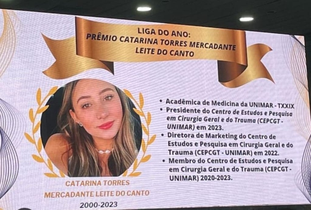 Homenagem de estudantes a Catarina Mercadante emociona em Marília