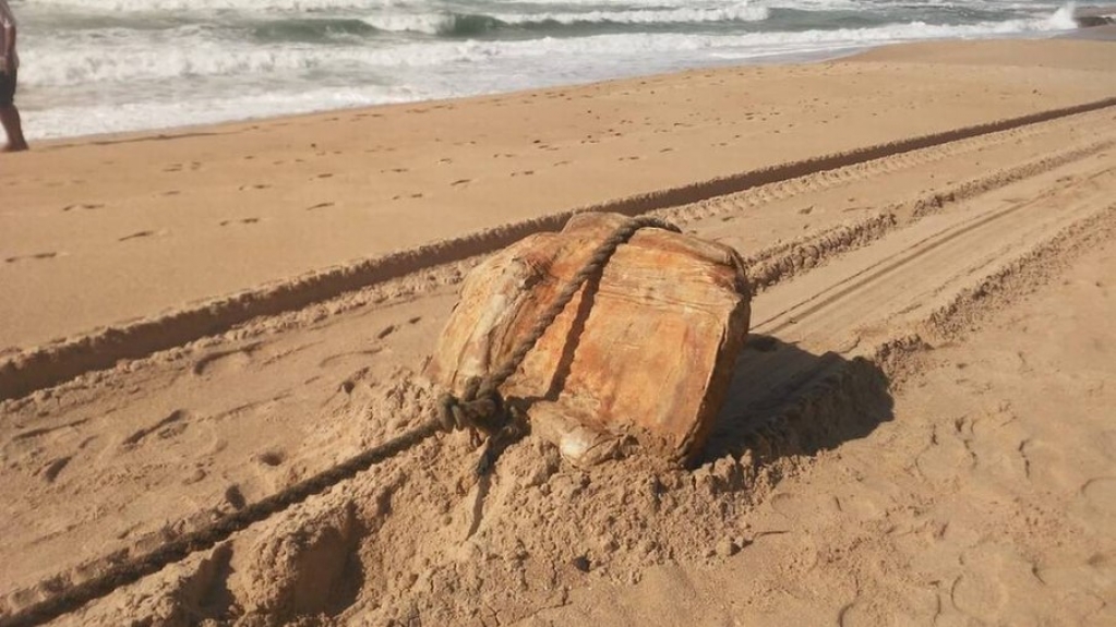 Objetos encontrados em praia de Salvador eram de navio nazista; veja fotos