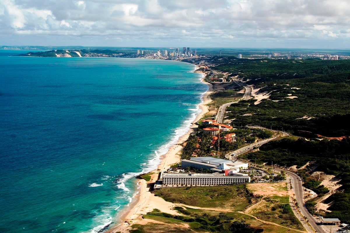 Via Costeira em Natal, no Rio Grande do Norte. Foto: Turismo de Natal-RN/Divulgação