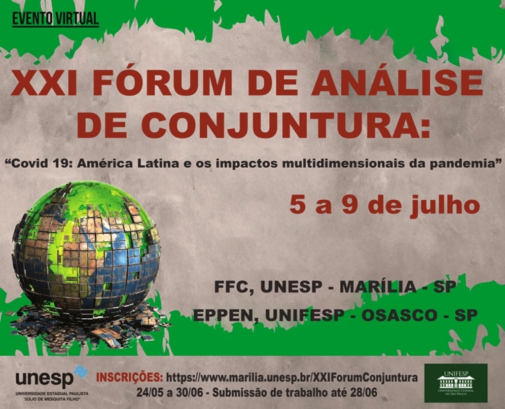 Fórum da Unesp em Marília discute impactos da pandemia na América Latina