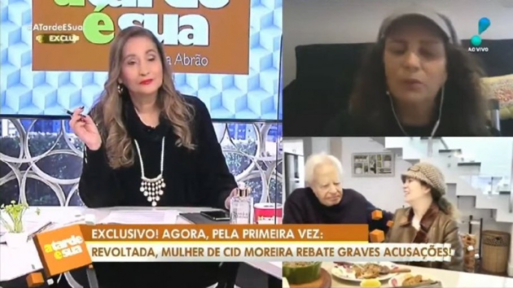 Mulher de Cid Moreira se diz ameaçada e perseguida pelos filhos do jornalista