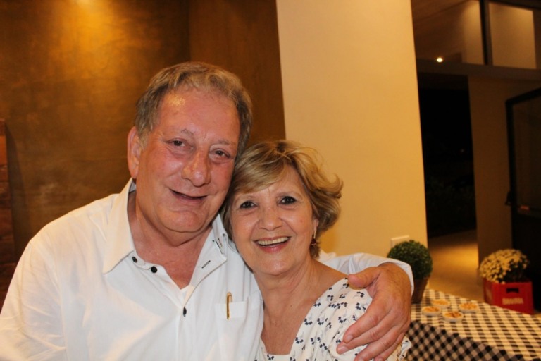 Luiz Carlos com a esposa Ana Crepaldi – Arquivo pessoal