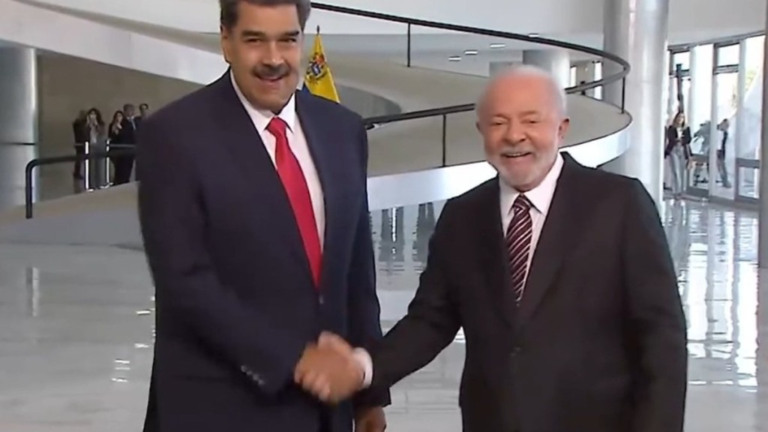 Reprodução: TV Brasil – 29/05/2023 Lula e Nicolás Maduro