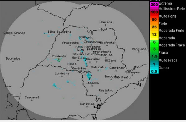 Chuva segue na região e temperaturas amenas, diz previsão