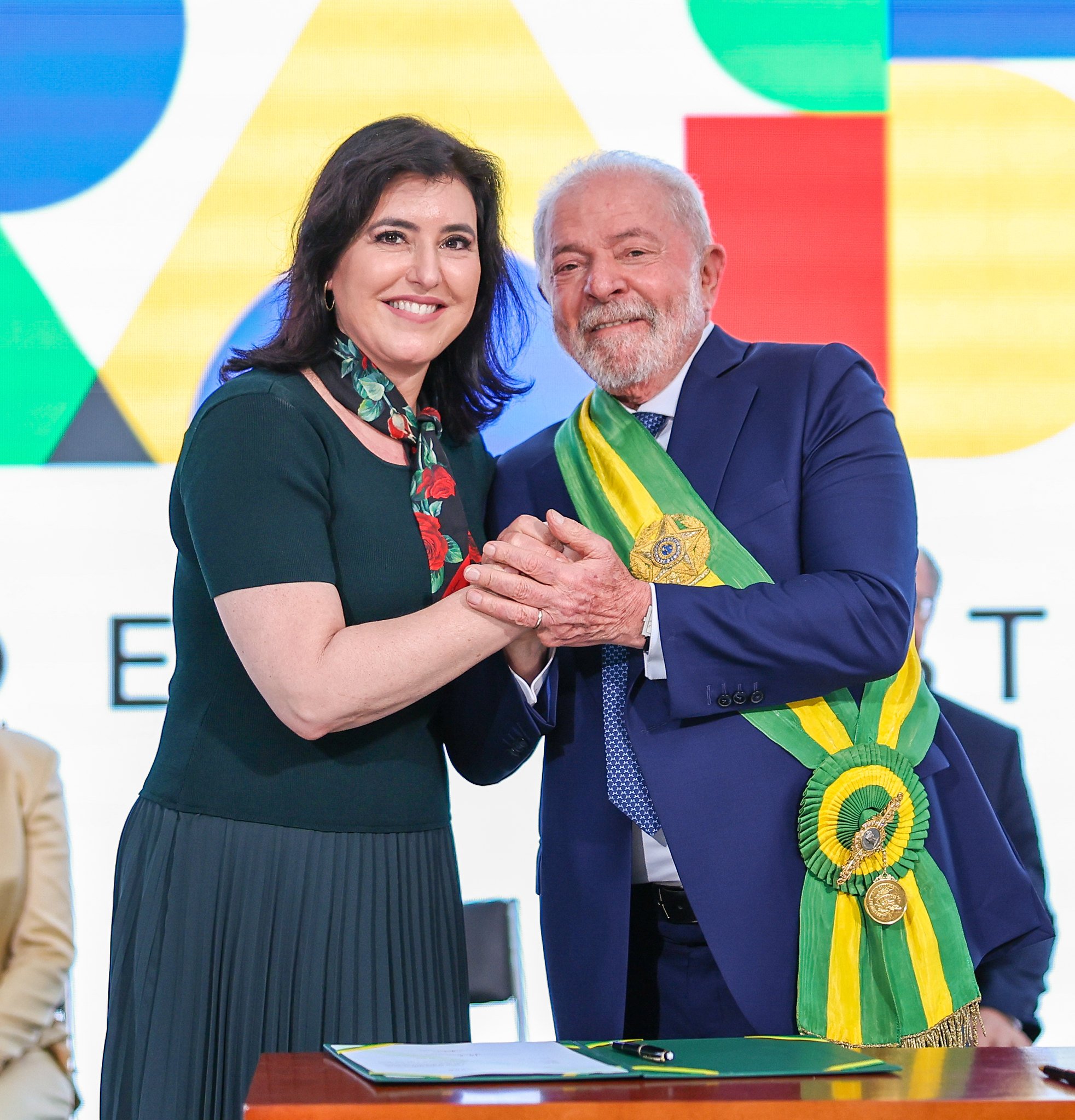 A ministra Simone Tebet tem ganhado elogios de Lula. Foto: Ricardo Stuckert/PR - 01/01/23