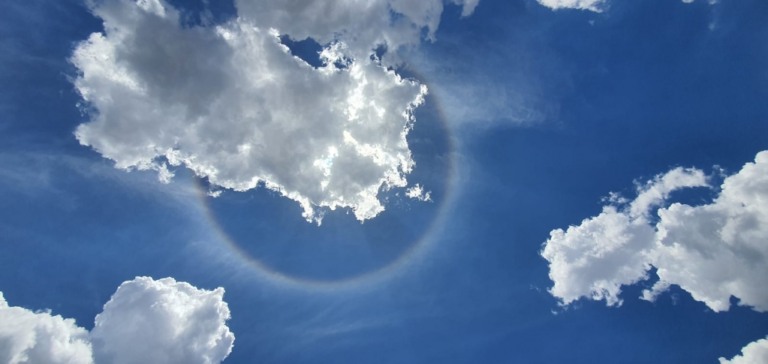 Moradora registra halo solar em Marília; é o segundo do ano visto na cidade