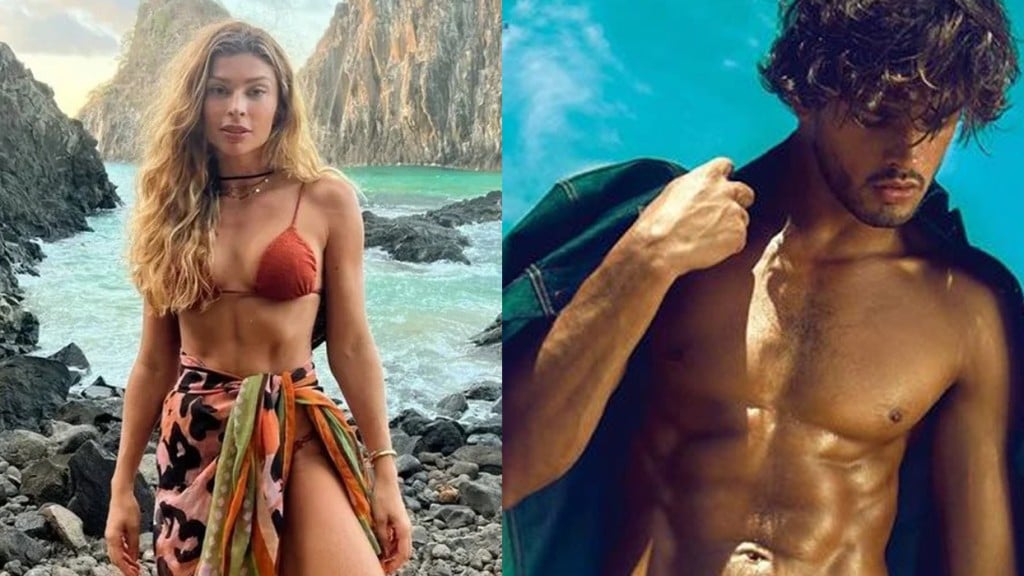 Grazi Massafera e Marlon Teixeira surgem grudadinhos em clique na praia: ‘Foi sonho’