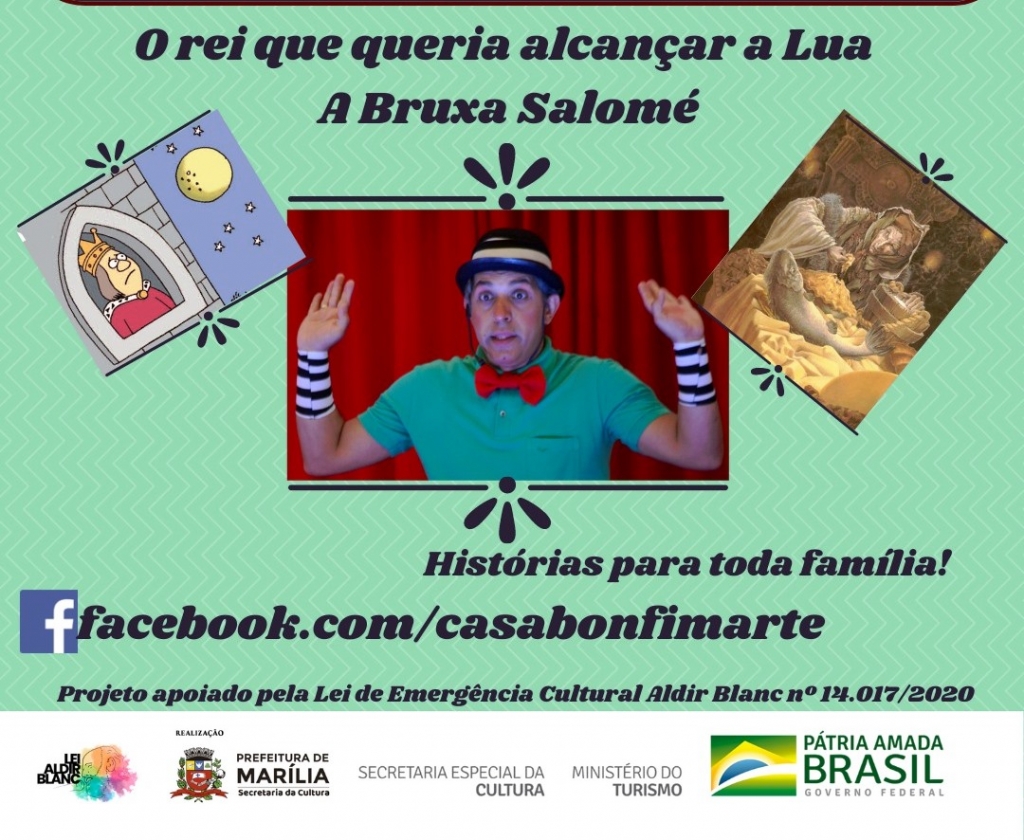 Casa Bonfim terá contação de histórias pela internet neste sábado; assista