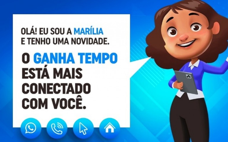 Ganha Tempo incentiva uso de serviços online e por mensagens em Marília