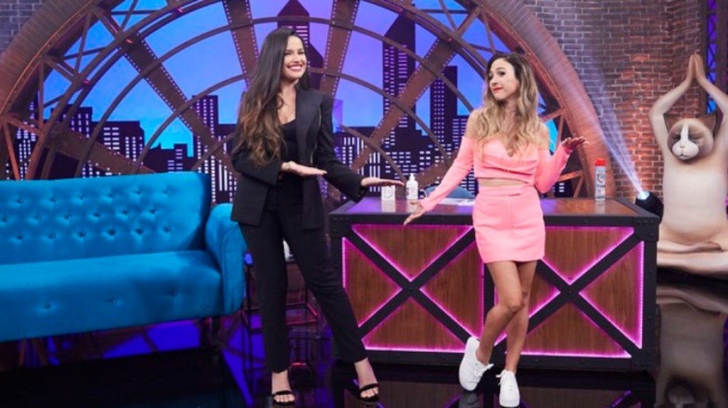 Juliette grava 'Lady Night' com Tatá Werneck e testa habilidade de apresentadora