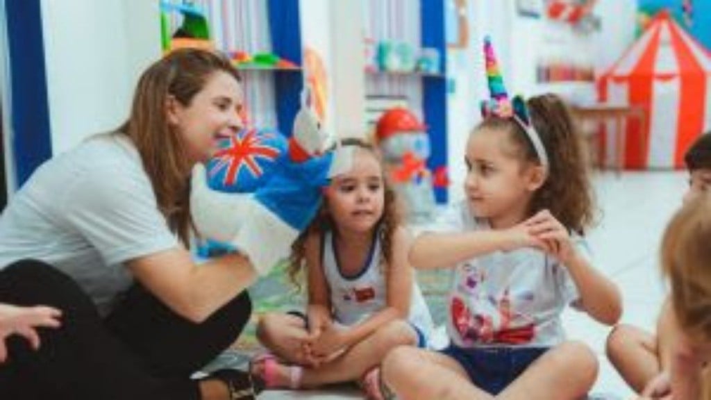 Divulgação The Kids Club: aulas em inglês com muita brincadeira