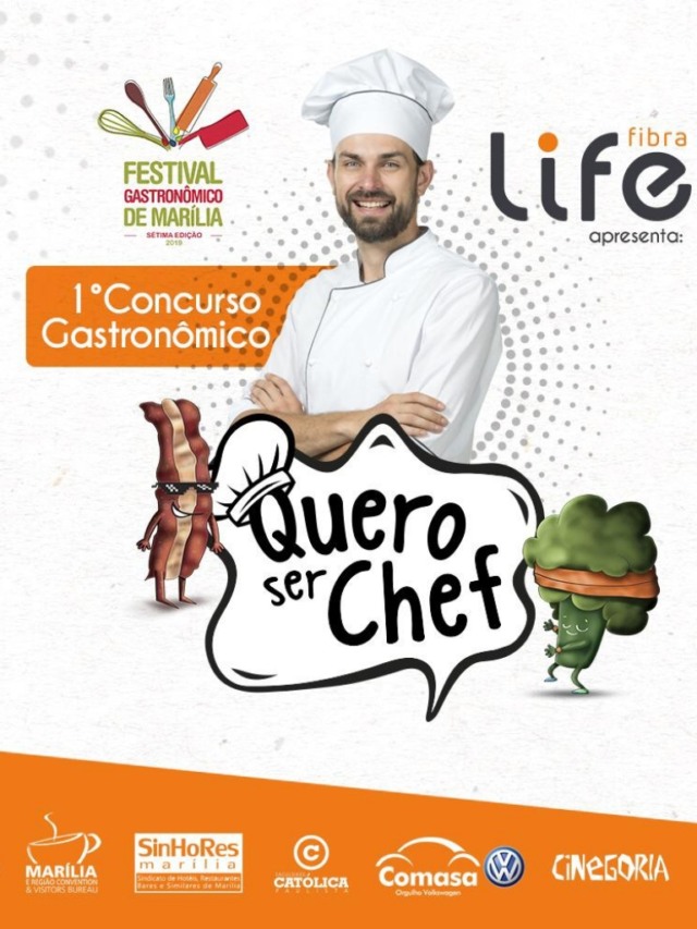 Concurso vai revelar novo chef em Marília com transmissões pela internet