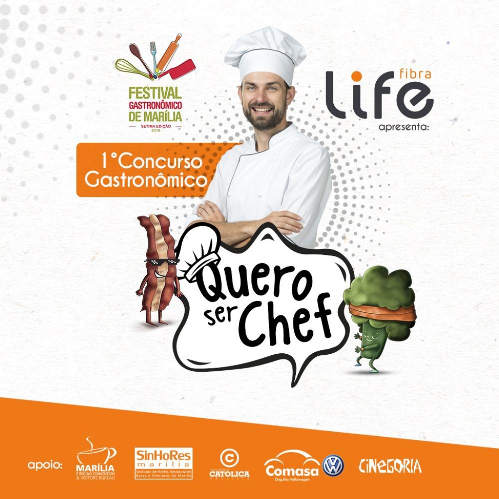 Concurso vai revelar novo chef em Marília com transmissões pela internet