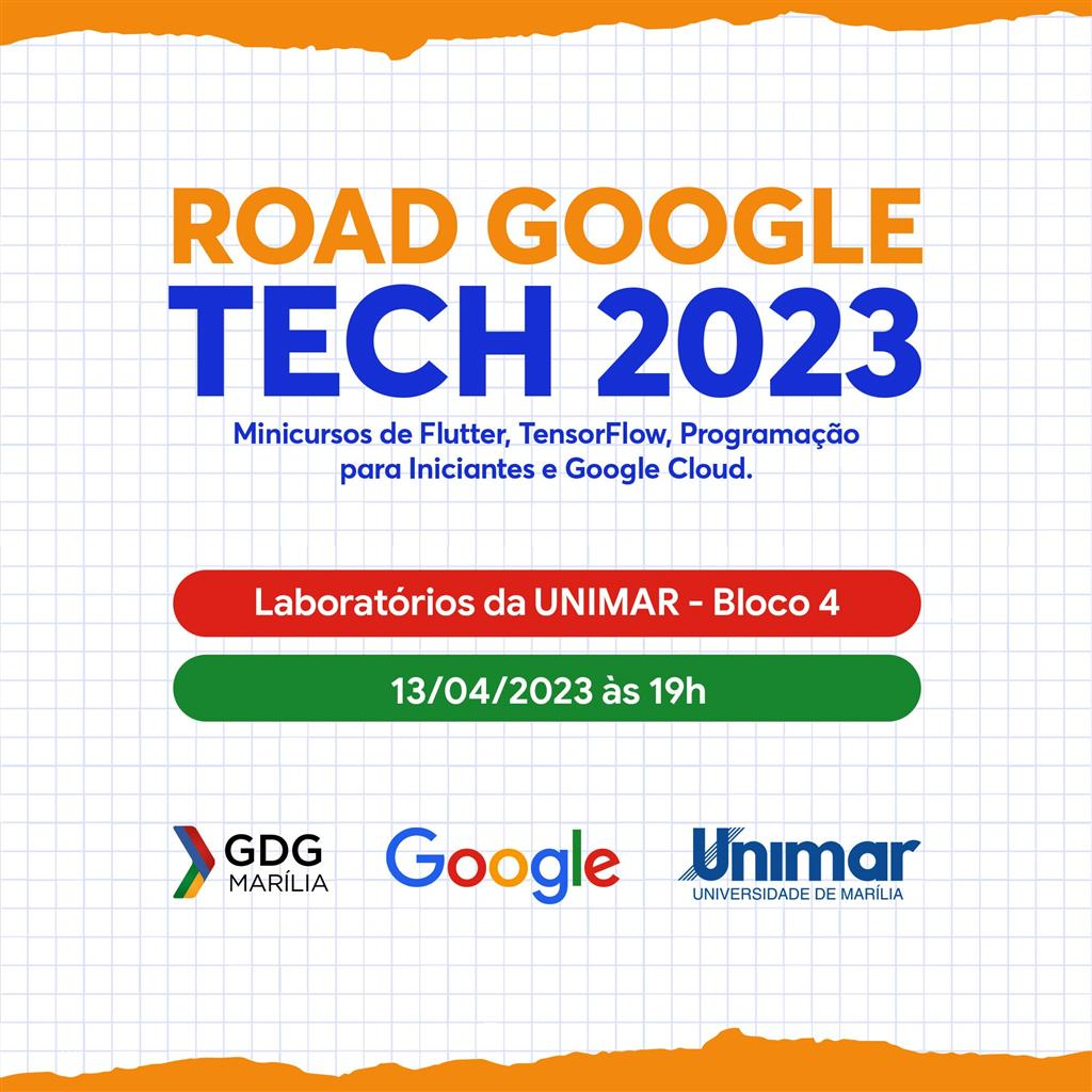 Unimar promove Road Google Tech, evento gratuito em parceria com Google para capacitar estudantes em tecnologia