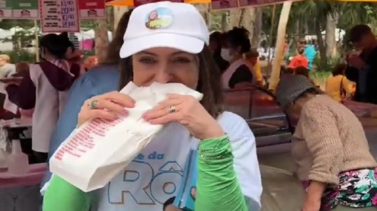 Rosangela Moro se desculpa por vídeo que mulher aparece revirando lixo
