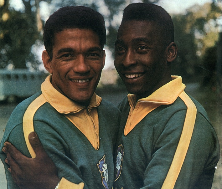 Imprensa 1,Memórias 2,Fotos 3,Pelé e Garrincha 4