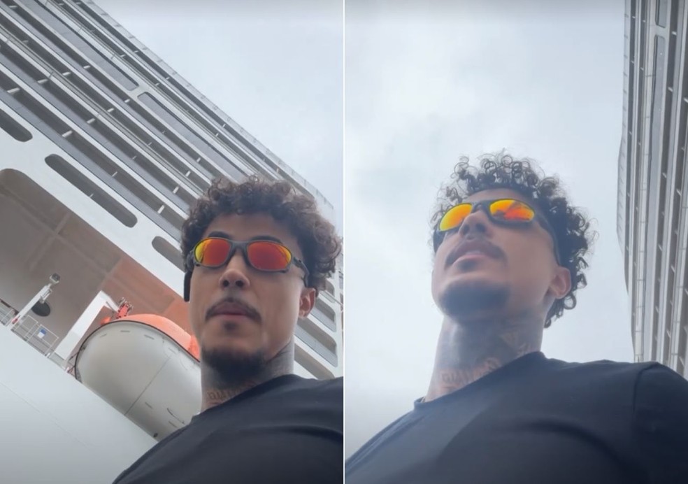 Livinho vai ao cruzeiro de Neymar — Foto: Reprodução