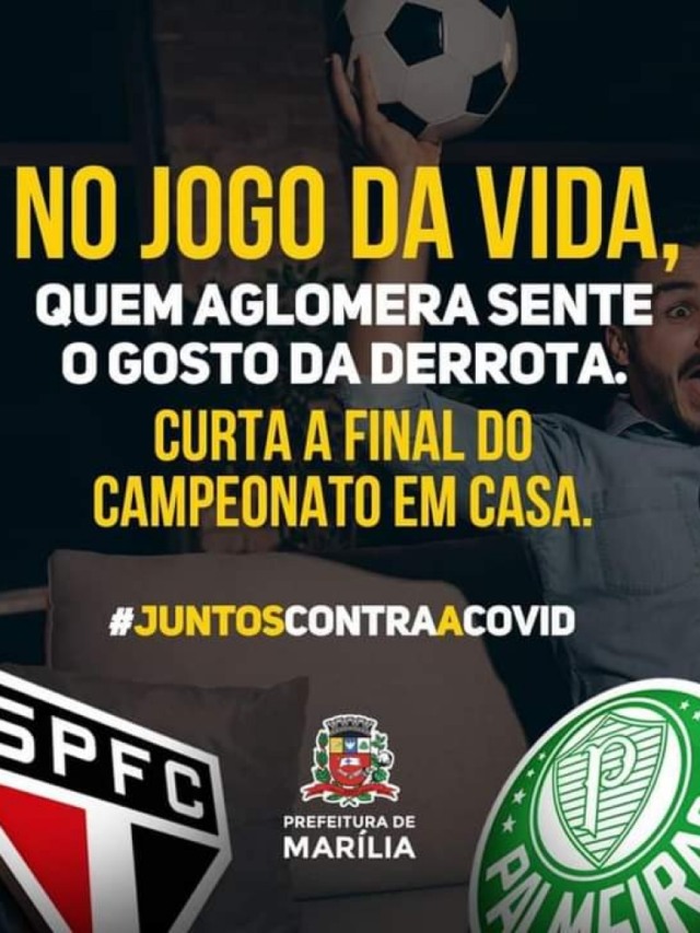 Prefeitura faz alerta contra aglomeração em dia de final do Campeonato Paulista