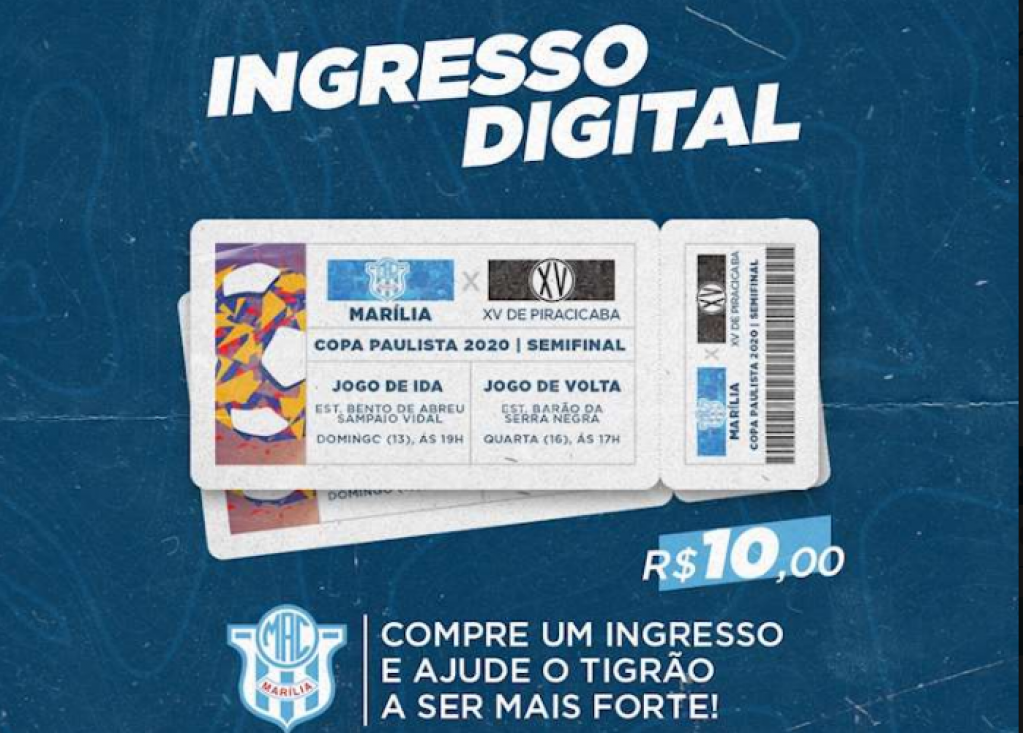 MAC vende ingressos virtuais e vai dar prêmios na reta final da Copa Paulista