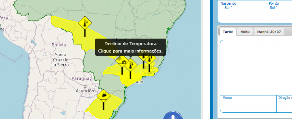 Meteorologia põe Marília em alerta para ventos e queda de temperaturas