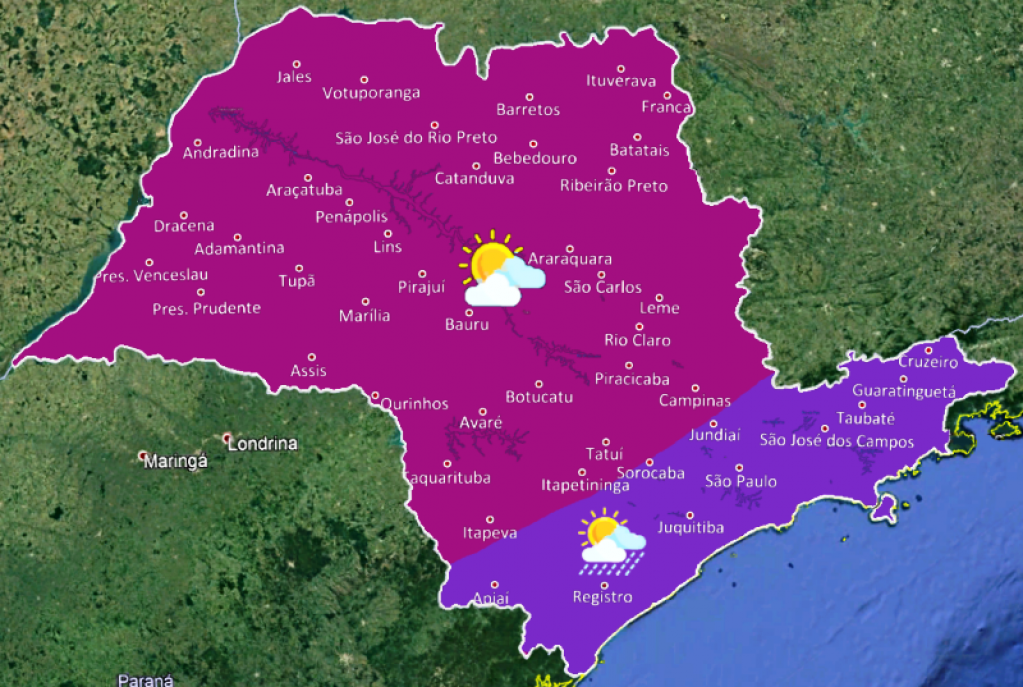 Meteorologia prevê semana de temperaturas amenas em Marília até quinta