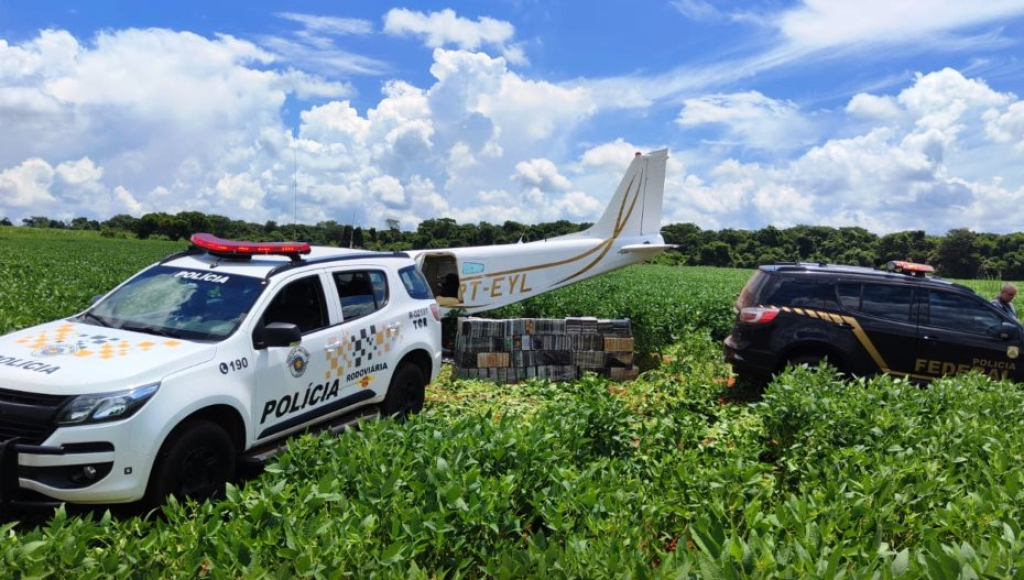 PF de Marília faz operação no MS e prende acusado de abandonar avião com drogas